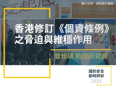 香港修訂《個資條例》之脅迫與維穩作用